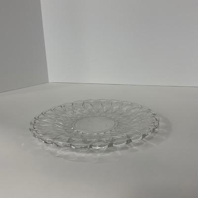 -87- GLASSWARE | Pretzel Indiana Glass Co. | Platters & Small Plates