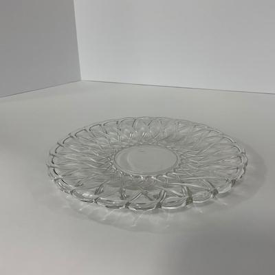 -87- GLASSWARE | Pretzel Indiana Glass Co. | Platters & Small Plates