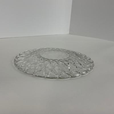 -87- GLASSWARE | Pretzel Indiana Glass Co. | Platters & Small Plates