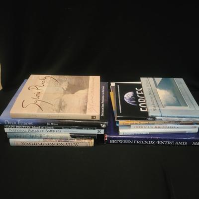 Assortment of Coffee Table Books (LR-DW)