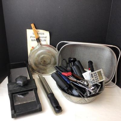 443 Kitchen Utensil Lot with Mandolin