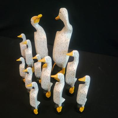 Collection of Carved and Painted Ducks (LR-DW)