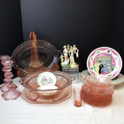 474 Pink Depression Glass Lot