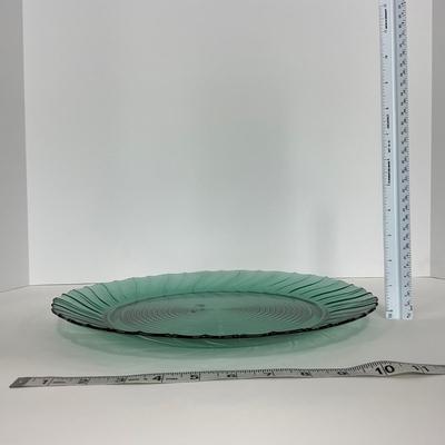 -90- GLASSWARE | Swirl Jeanette Glass Co. | Ultra Marine Platters