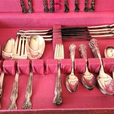 Lot #55  Set of Vintage Silverplate Flatware - Rogers Silver Co.