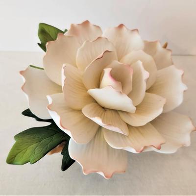 Lot #56  ANDREA Camellia porcelain Flower