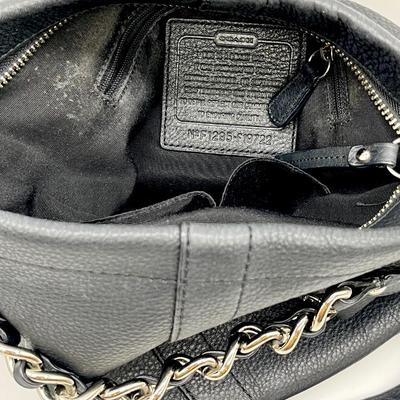 COACH ~ Black Leather Shoulder Bag