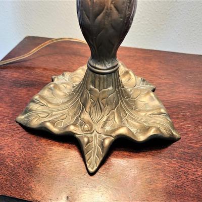 Lot #58 Contemporary Stained Glass Table Lamp - good condition