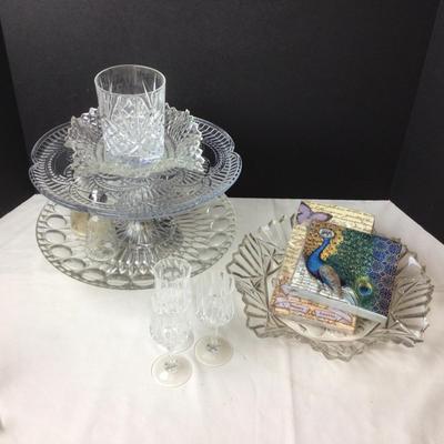 479 Glass Cake Stands & More