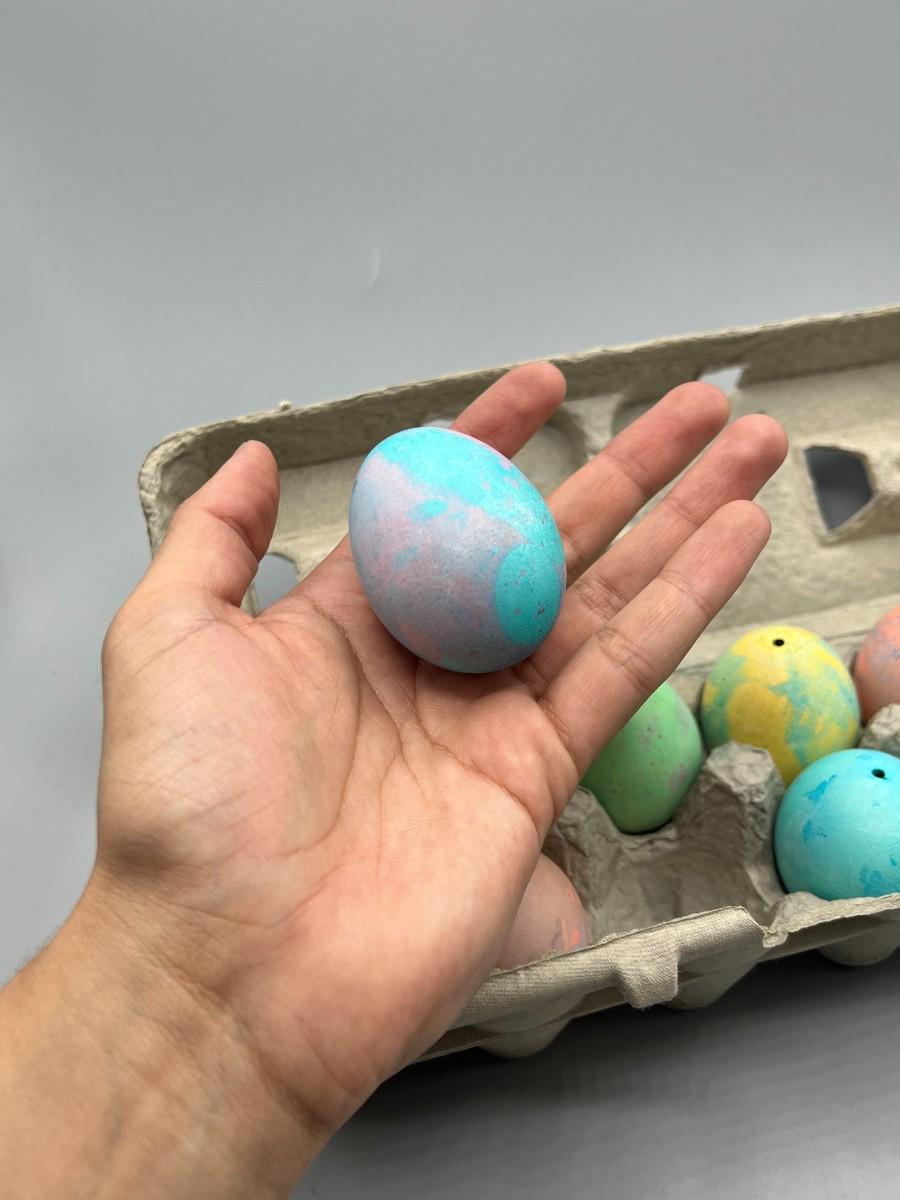 Colorful Cracking Holiday Confetti Easter Eggs