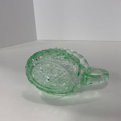 -101- URANIUM | Vintage Mint Green Creamer & Sugar