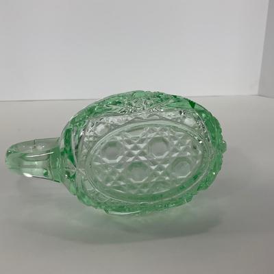 -101- URANIUM | Vintage Mint Green Creamer & Sugar
