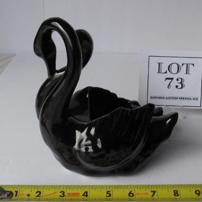 Nice Camark Pottery Glossy Swan Planter