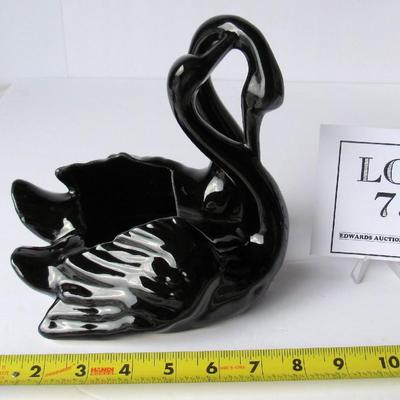 Nice Camark Pottery Glossy Swan Planter