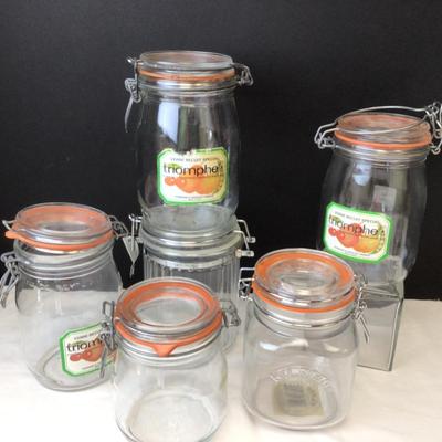 496 Vintage Remplissage Gasket Storage Jars
