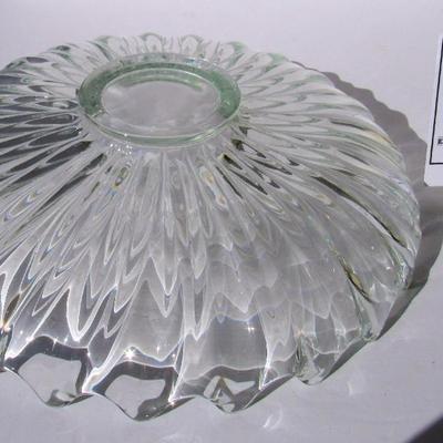 Very Large Clear Glass Serving Bowl/Tray