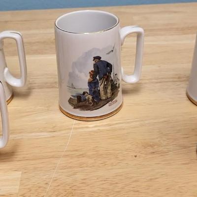 Vintage Norman Rockwell Coffee Cups