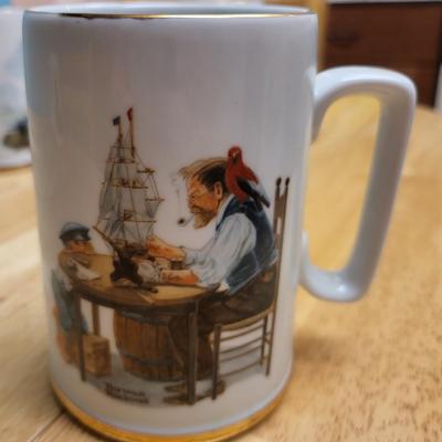 Vintage Norman Rockwell Coffee Cups