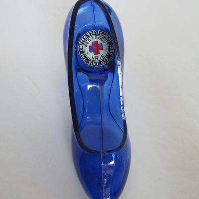 Nice Vintage Red Cross Shoes Advertising Plastic Shoe in Original Box