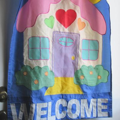 Large Outdoors Decorative Welcome Flag