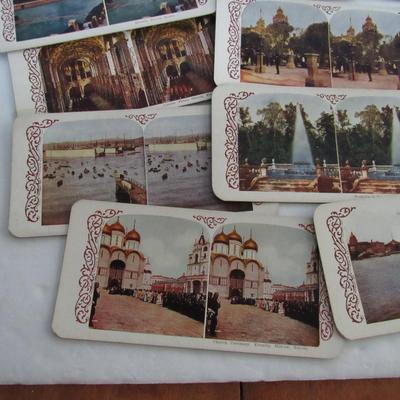 Lot of 14 Antique Stereoviewer Cards of Japan, Russia, Mexico City, Cuba, Chili