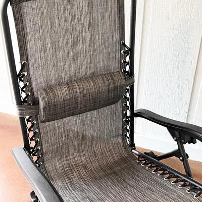 Black Patio Lounge Chair