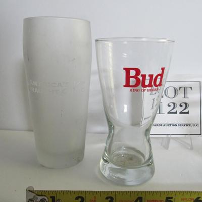 Lot of 4 Misc Bud and Bud Light Beer Glasses