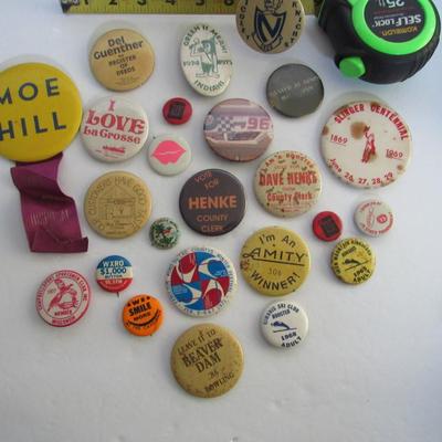 Mixed Lot of Pinback Buttons