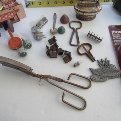 Junk Drawer Lot of Stuff, Vintage Hair Crimper