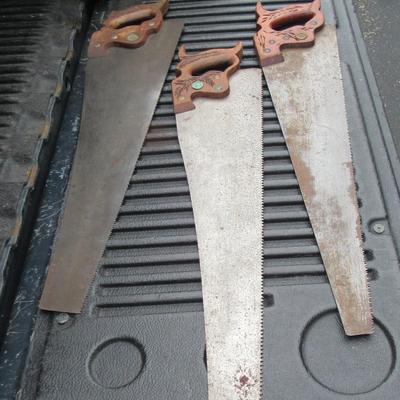 Lot 136: Old Hand Saws