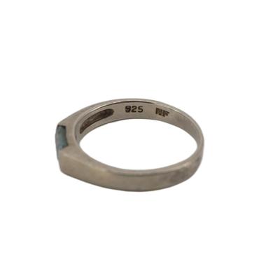 Sterling Silver and Aquamarine Ring