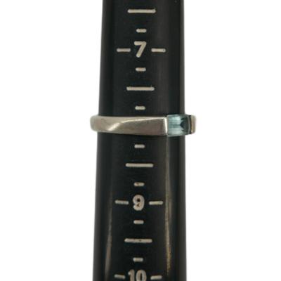 Sterling Silver and Aquamarine Ring