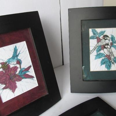 Lot 164: Set of 5 Various Bird Pictures, Small Size