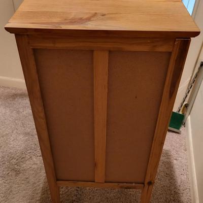 Small Wood 3 Drawer Cabinet