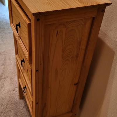 Small Wood 3 Drawer Cabinet