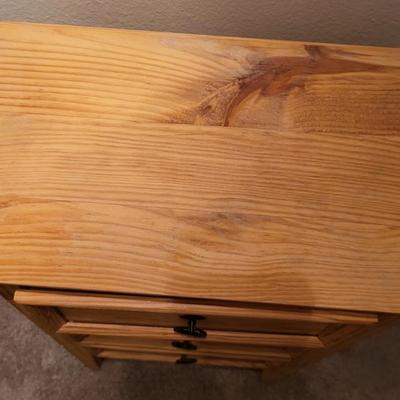 Small Wood 3 Drawer Cabinet