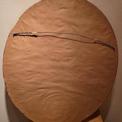 Needlepoint Artwork in Circular Frame