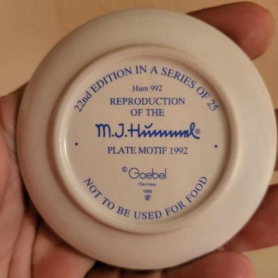 MJ Hummel Mini Plates Complete Collection, 25 Plates - 1971 thru 1995