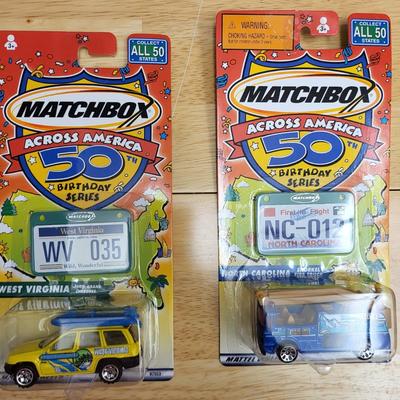 12 Matchbox Across America 50 Birthday Series