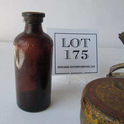 Lot of Vintage Kitchen Stuff, Tin, Lysol Bottle