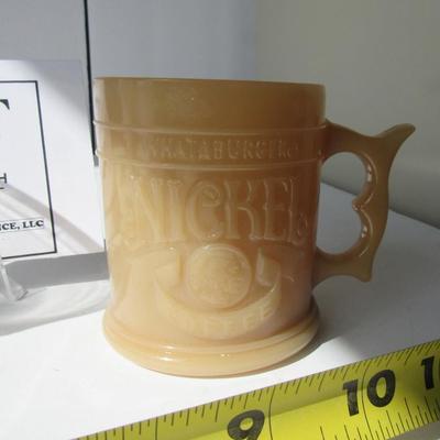 Pattern Glass Goblet and Nigril Glass Mug