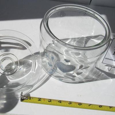 Clear Cookie Jar With Cover, Hearts