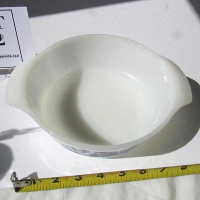 Lot 202: Vintage Fire King Milk Glass Casserole