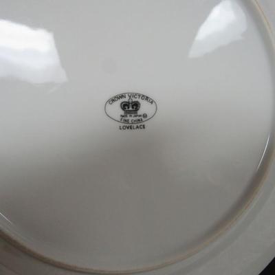 Lot 203: Service For 4 Set of Fine China Love Lace Dishes