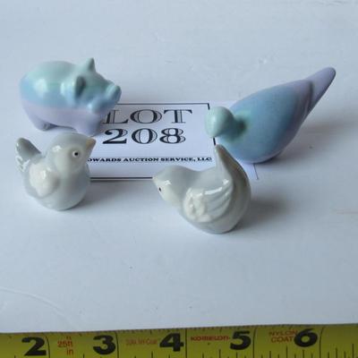 Lot of Older Tiny Birds and a Pig