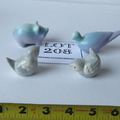 Lot of Older Tiny Birds and a Pig