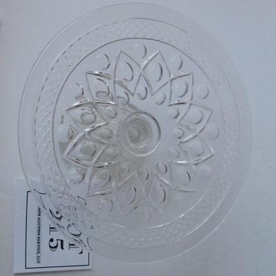 Vintage Imperial Cape Cod Glass Footed Cake Plate