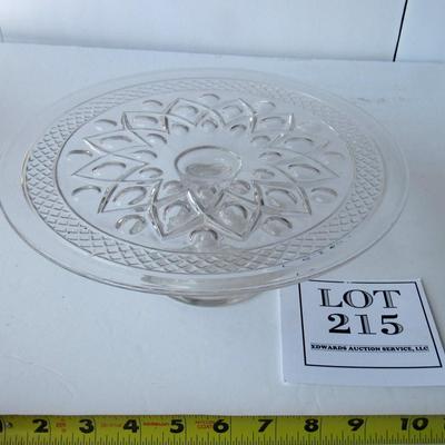 Vintage Imperial Cape Cod Glass Footed Cake Plate
