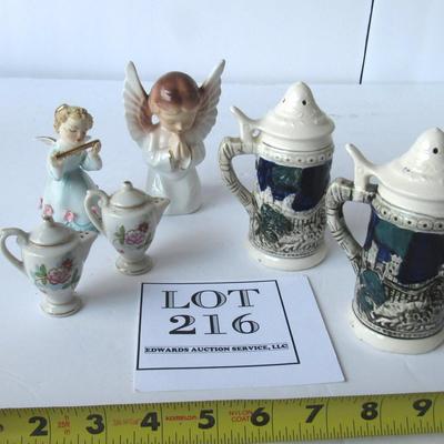 Lot of Old Figurines and Shaker Sets