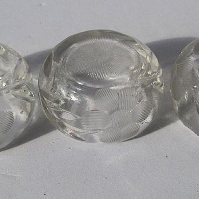 Lot 217: 3 Vintage Cut Glass Salt Dips